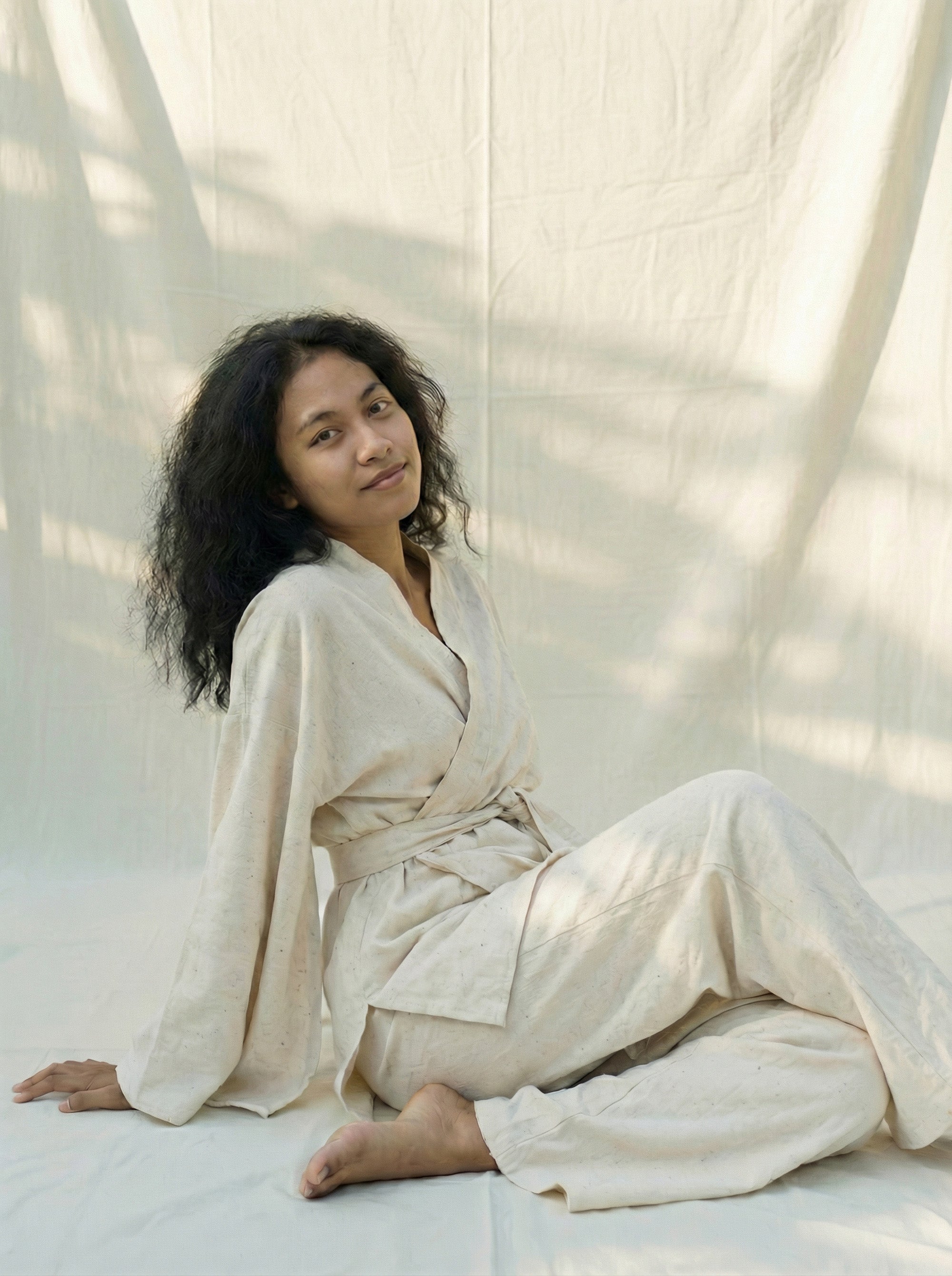 KAMI Linen Kimono Pant Set