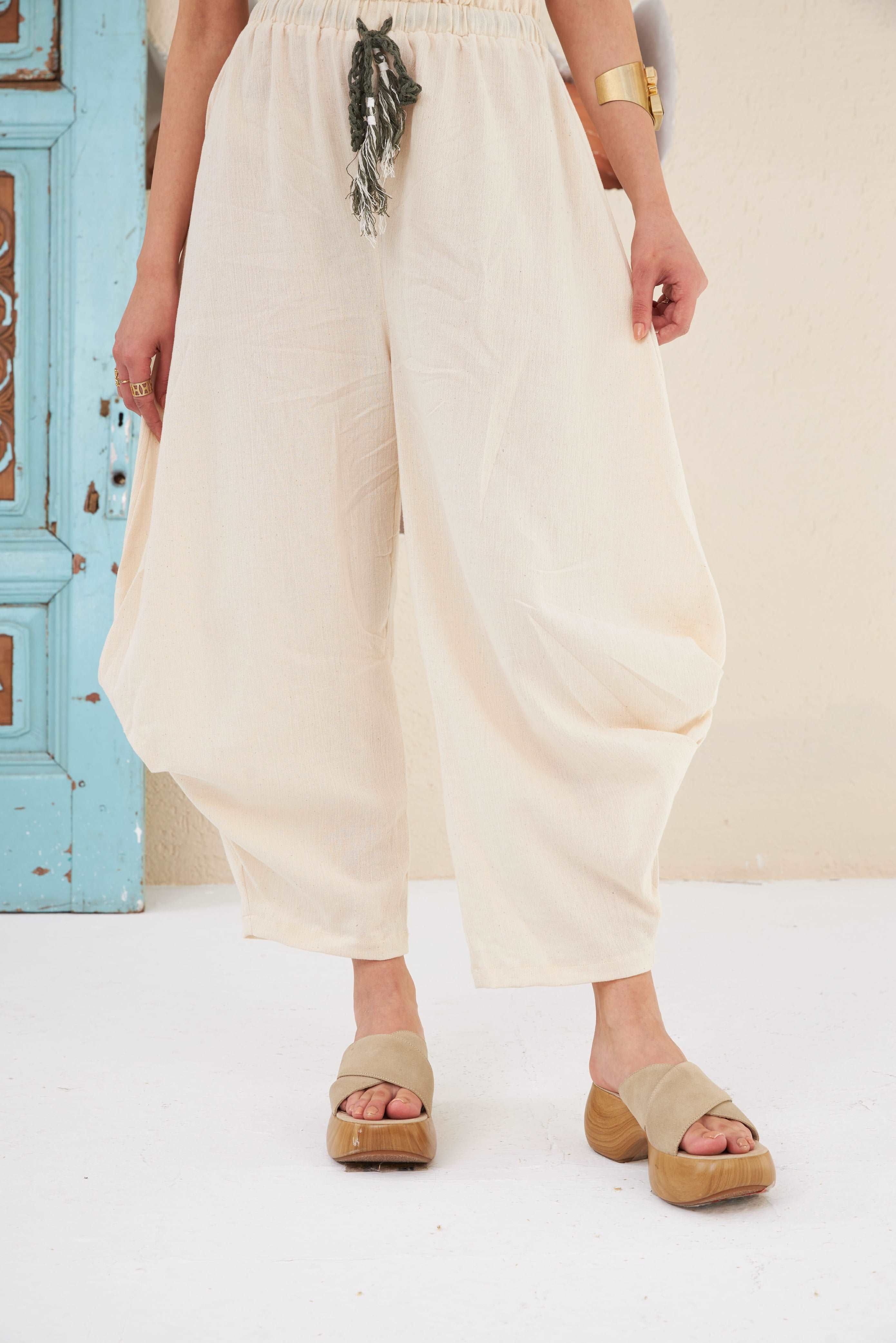 PORTO WOMEN'S COTTON HAREM PANTS