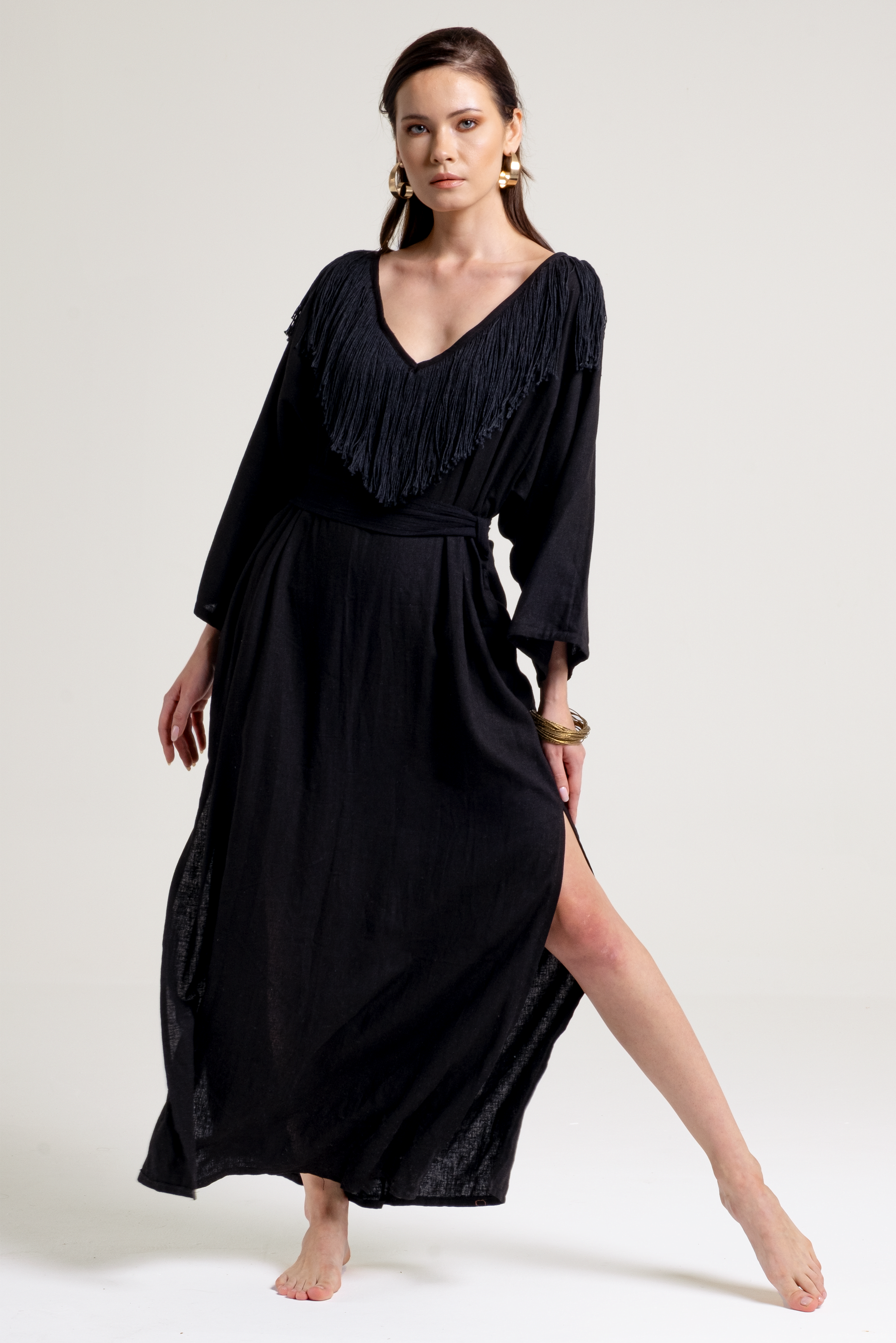 TIOS LINEN MAXI DRESS
