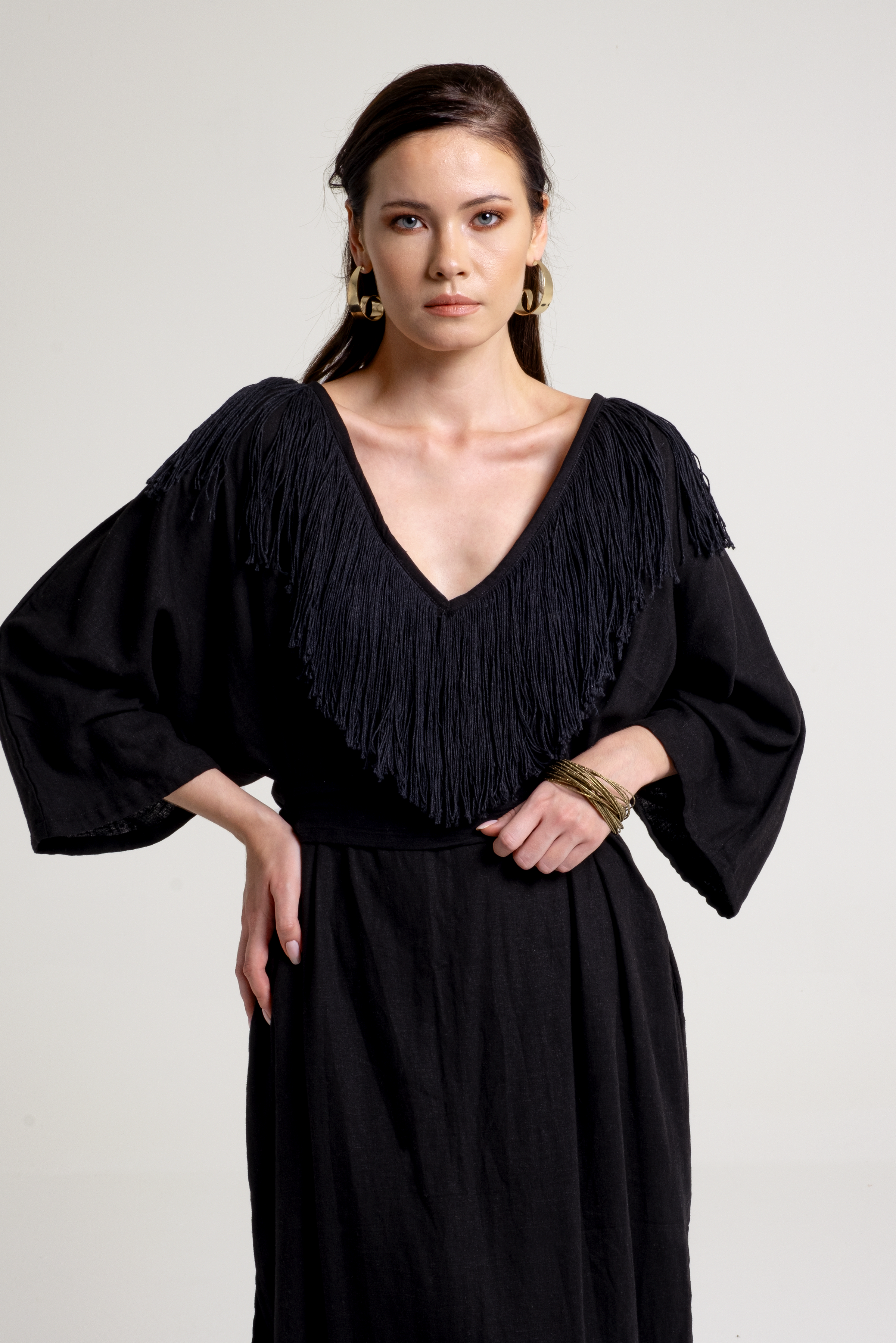 TIOS LINEN MAXI DRESS