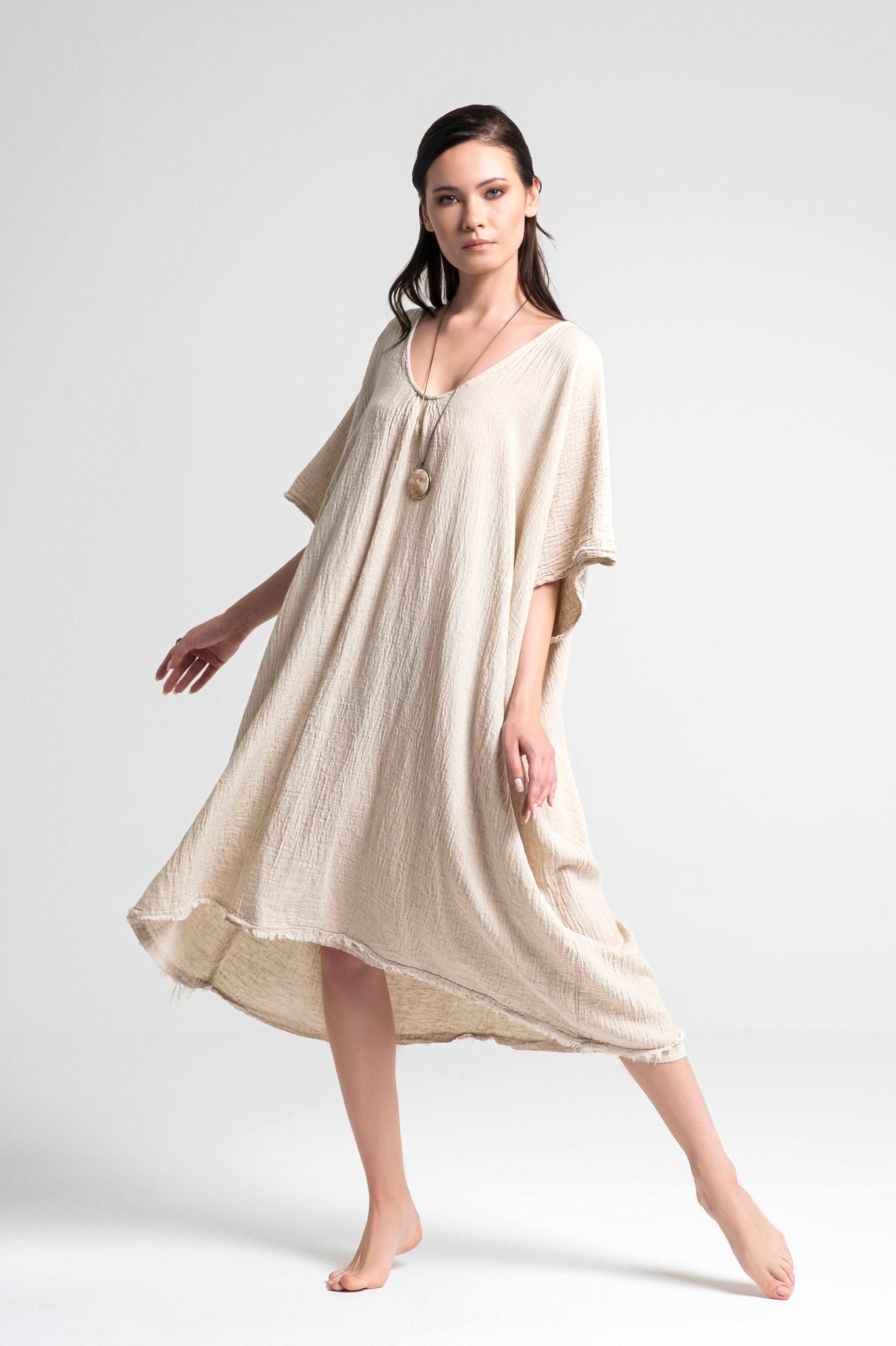 Linen caftan best sale