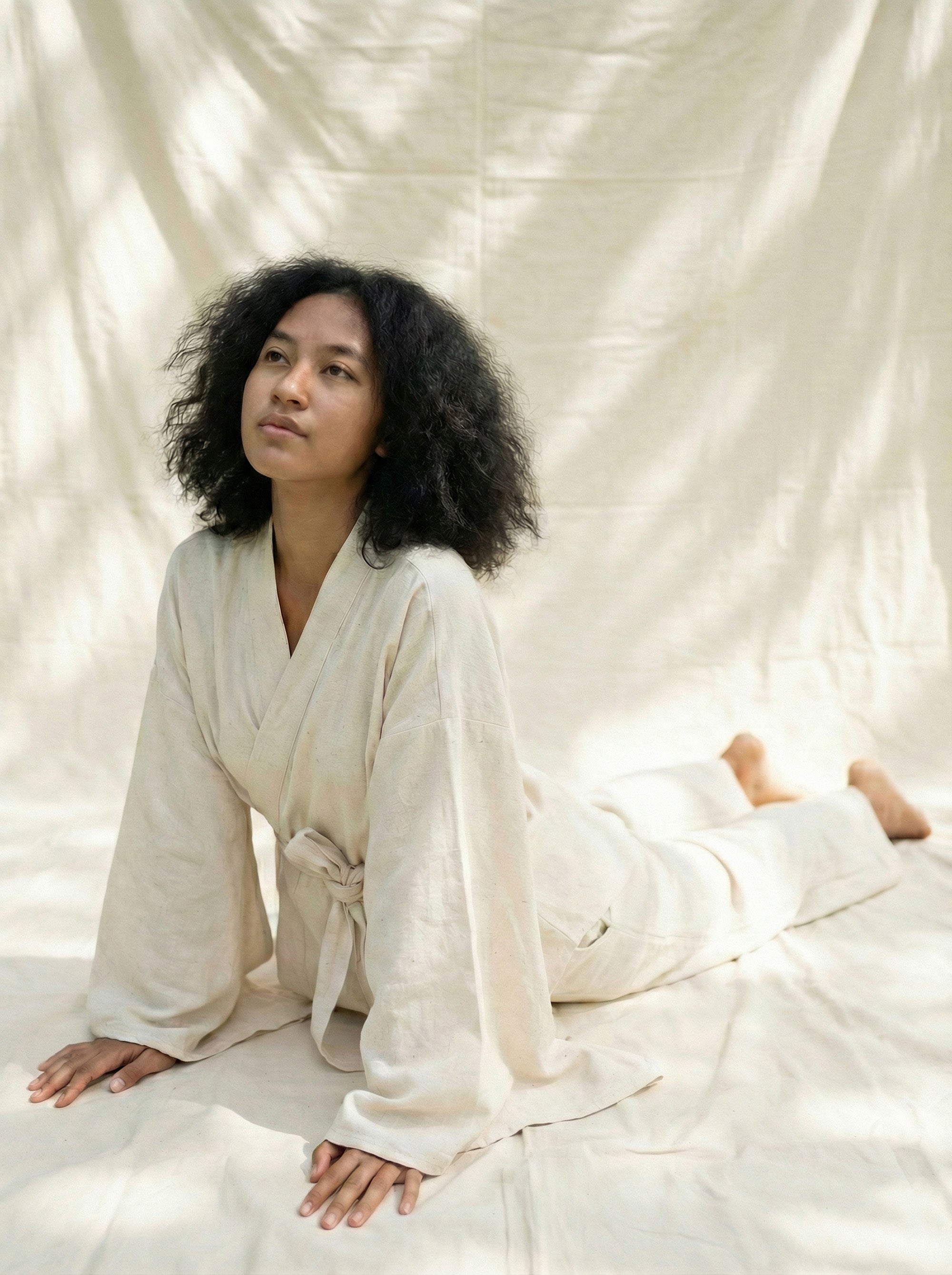 KAMI Linen Kimono Pant Set