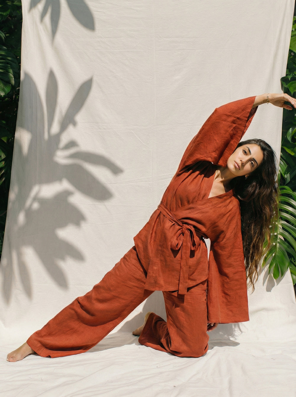 KAMI Linen Kimono Pant Set